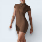 Combinaison Une Pièce Manches Courtes pour Yoga & Fitness