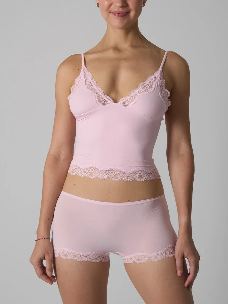 Lingerie Dentelle 2 Pièces – Top Fin & Short Confortable