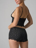 Lingerie Dentelle 2 Pièces – Top Fin & Short Confortable